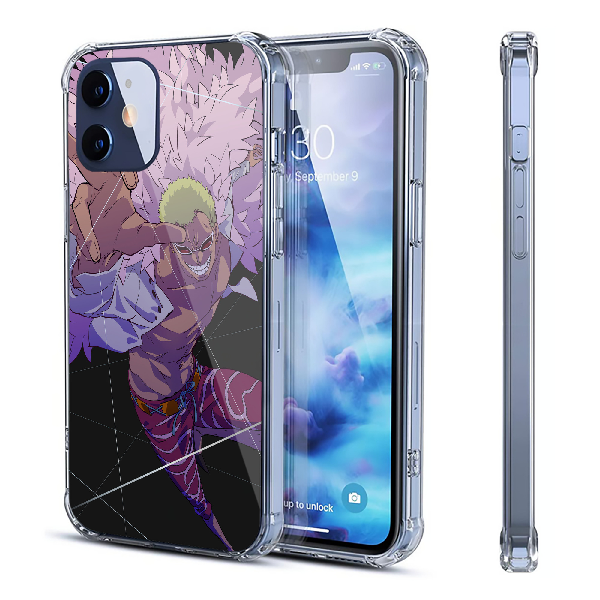 （画像用） ワンピース ONE PIECE 【iPhone 12シリーズ対応】透明スマホケース（クリアソフトケース）